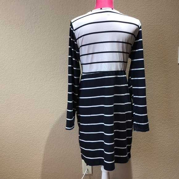 ASOS Maternity Nursing Knot Front Dress Stripe 16 - Picture 6 of 7